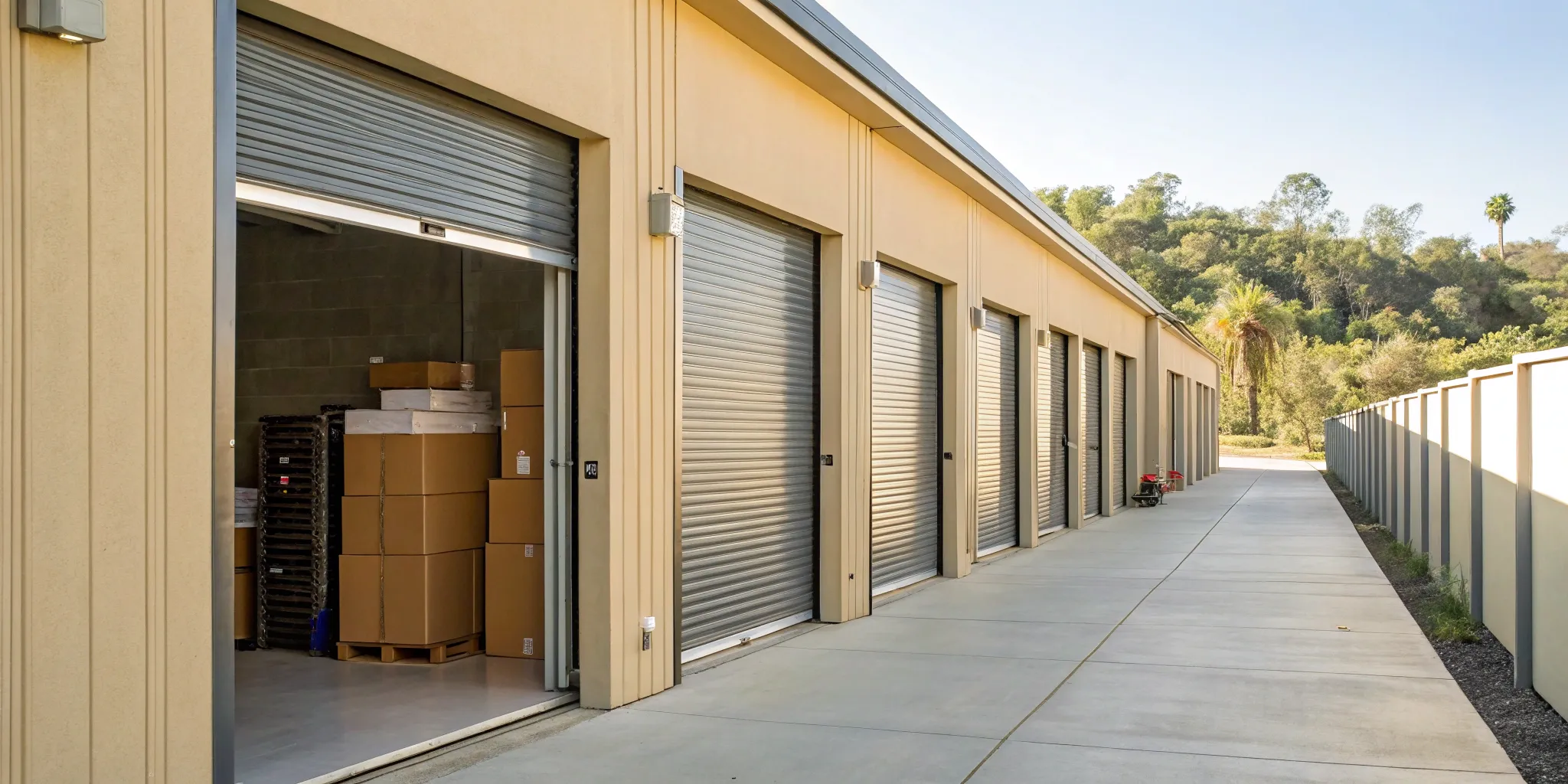 Secure storage lockers in Los Angeles.