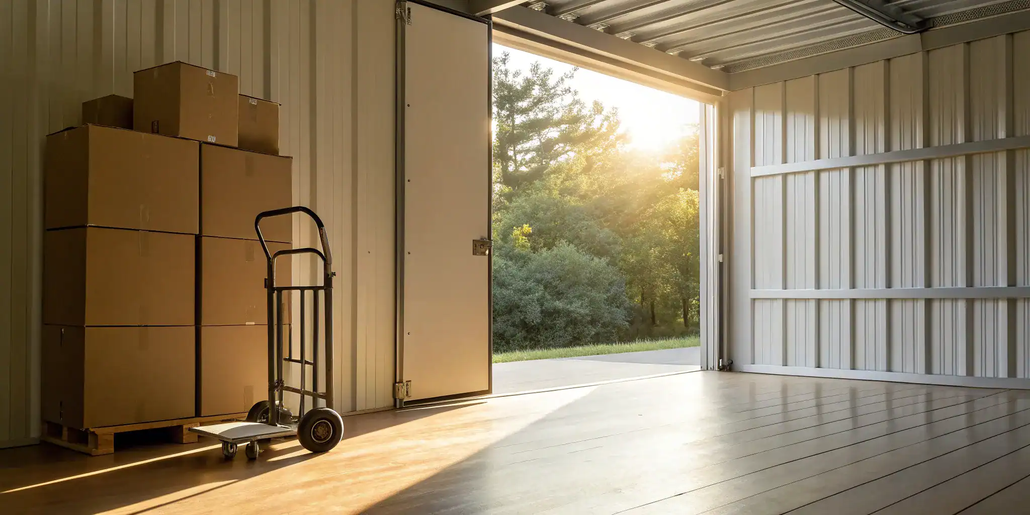 Redondo Beach self storage unit packed with boxes.