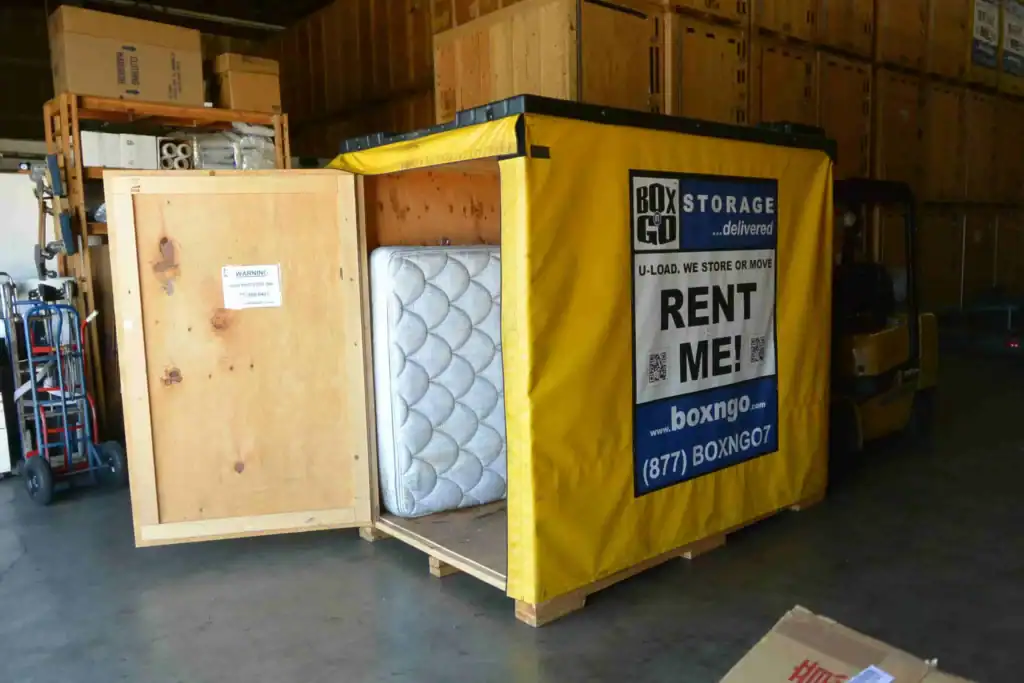 How portable storage works storing mattress inside