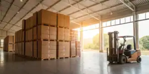 Secure warehouse storage for business inventory.