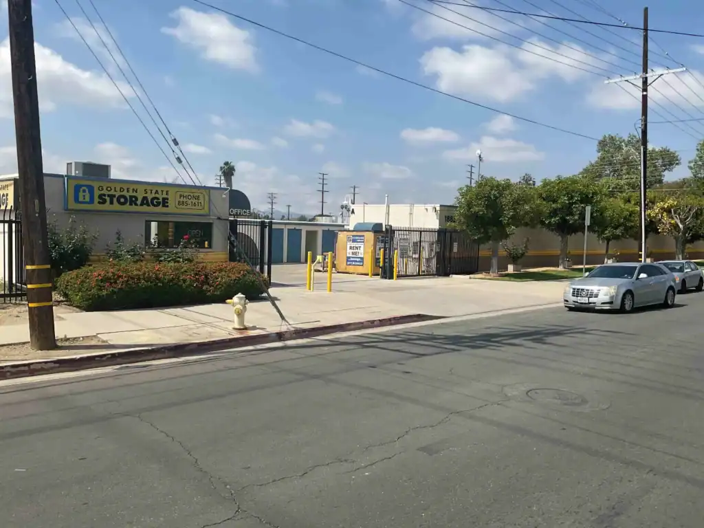 Self Storage in Santa Monica CA at Golden State Storage facility with Box-n-Go portable storage container available for rent.