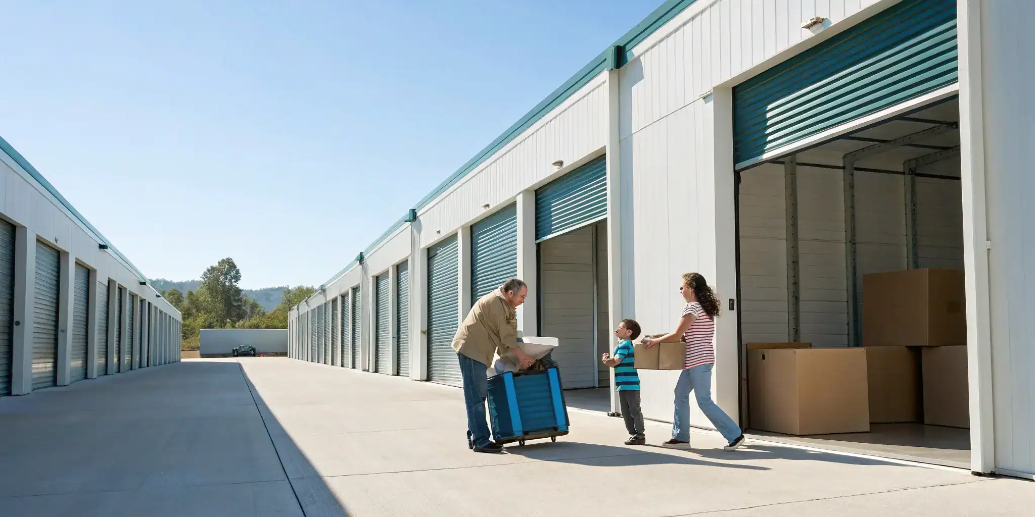 Self storage unit in Encino, CA.