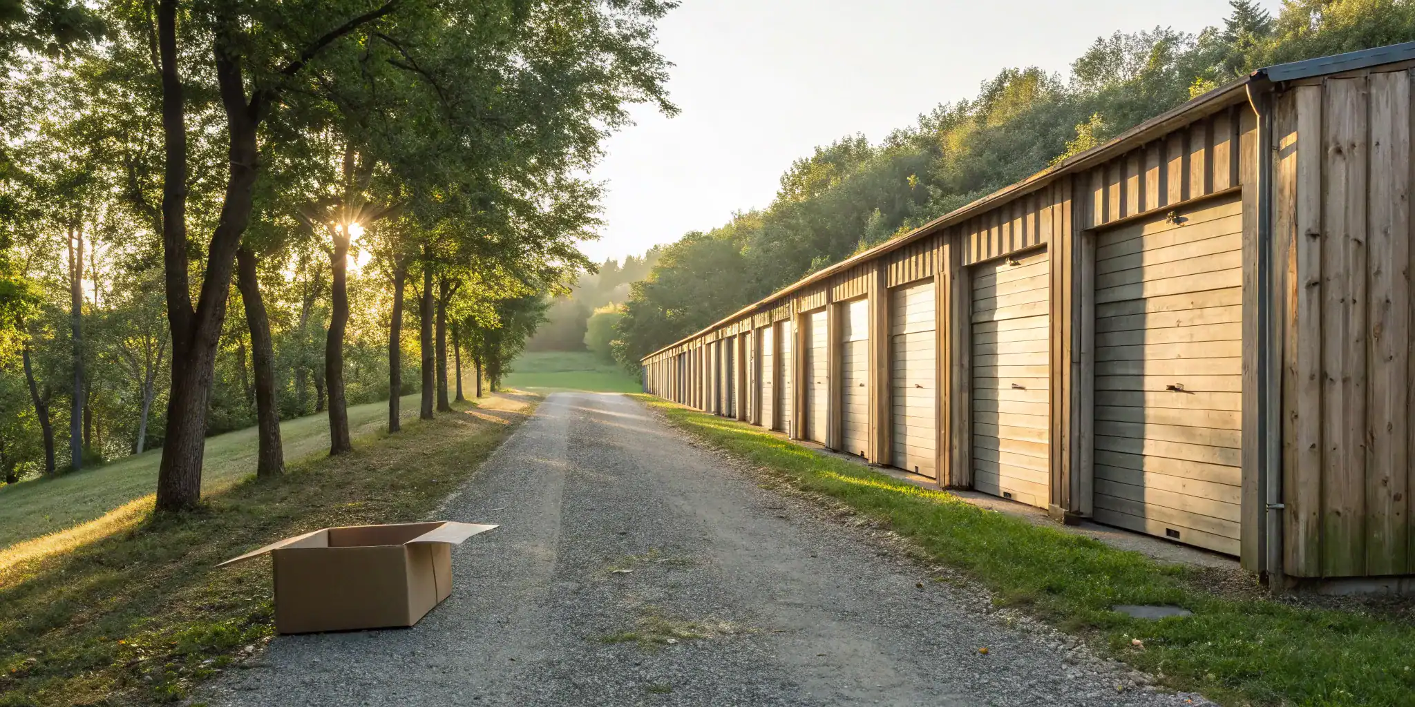 Drive-up self storage unit.