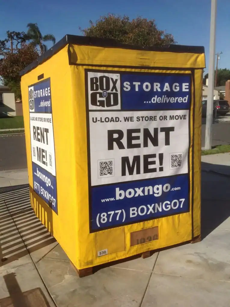 Box-n-Go portable unit available for storage container rental Santa Monica, offering secure and convenient moving and storage solutions.