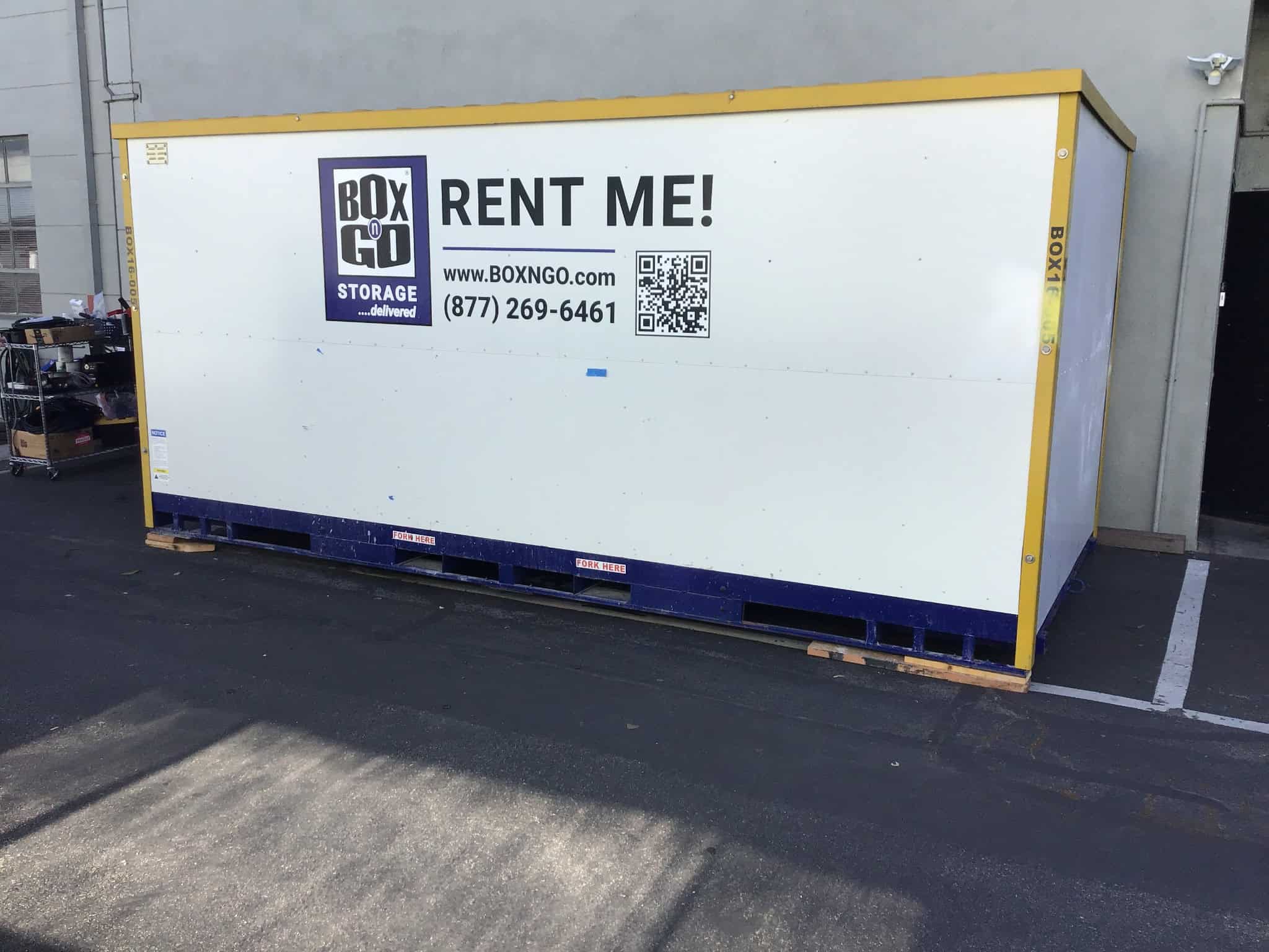 Stevenson Ranch storage container in driveway