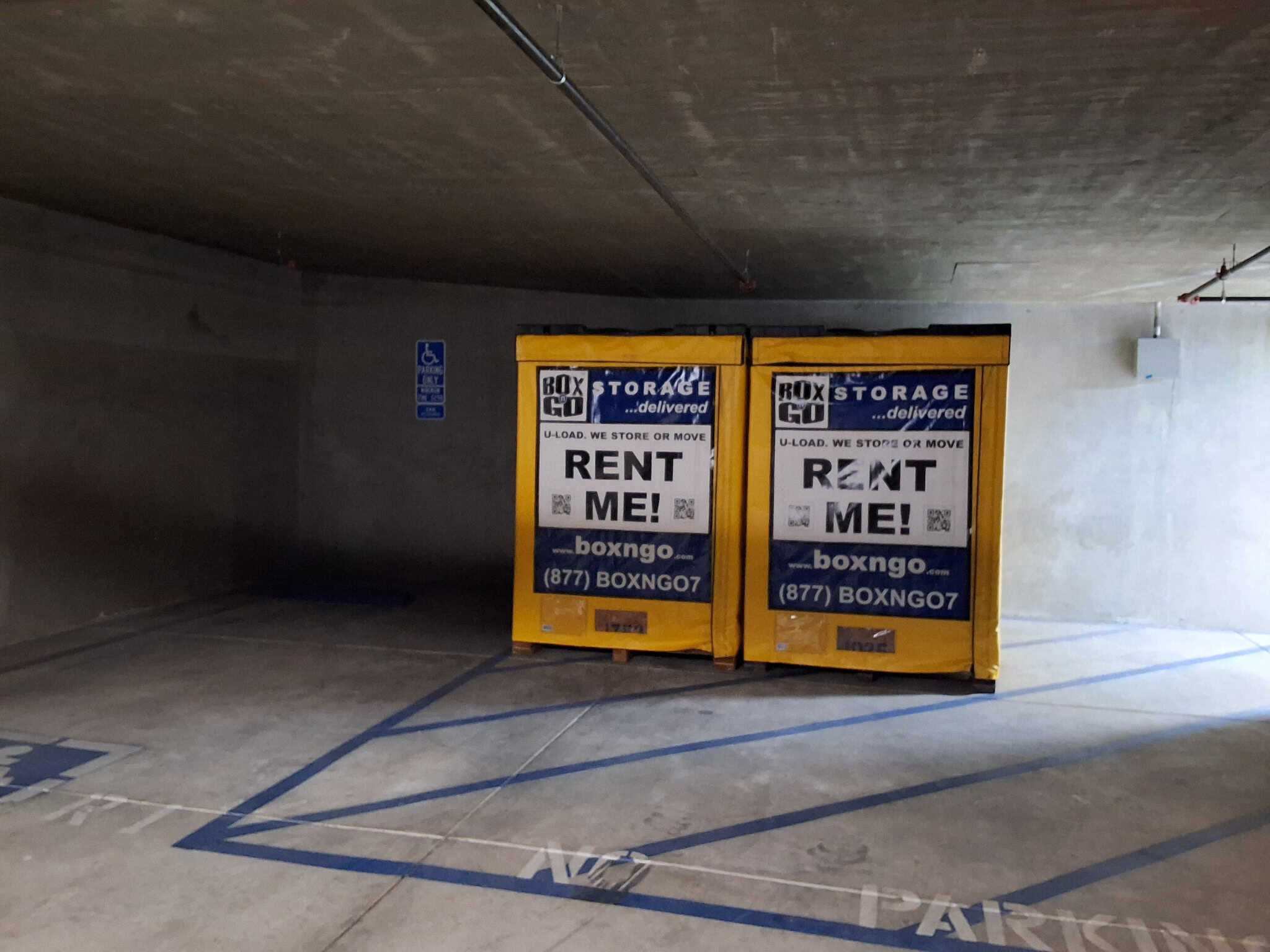 Storage in Castaic Lake container placed outside a home
