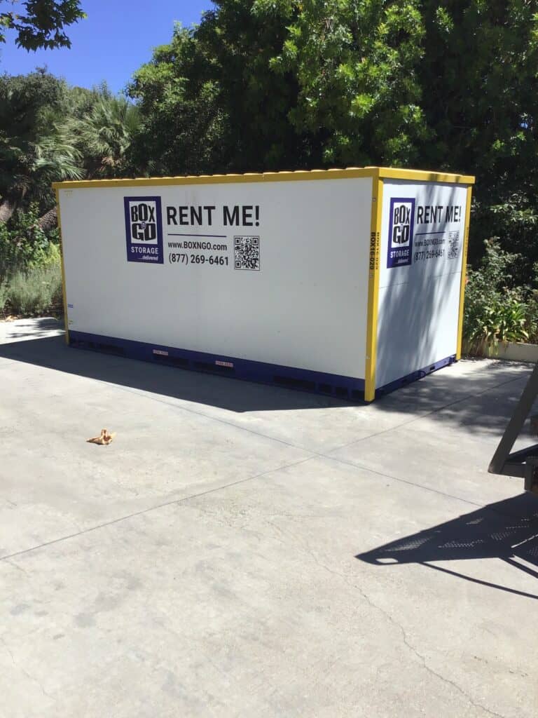 Storage Chatsworth CA container on residential street