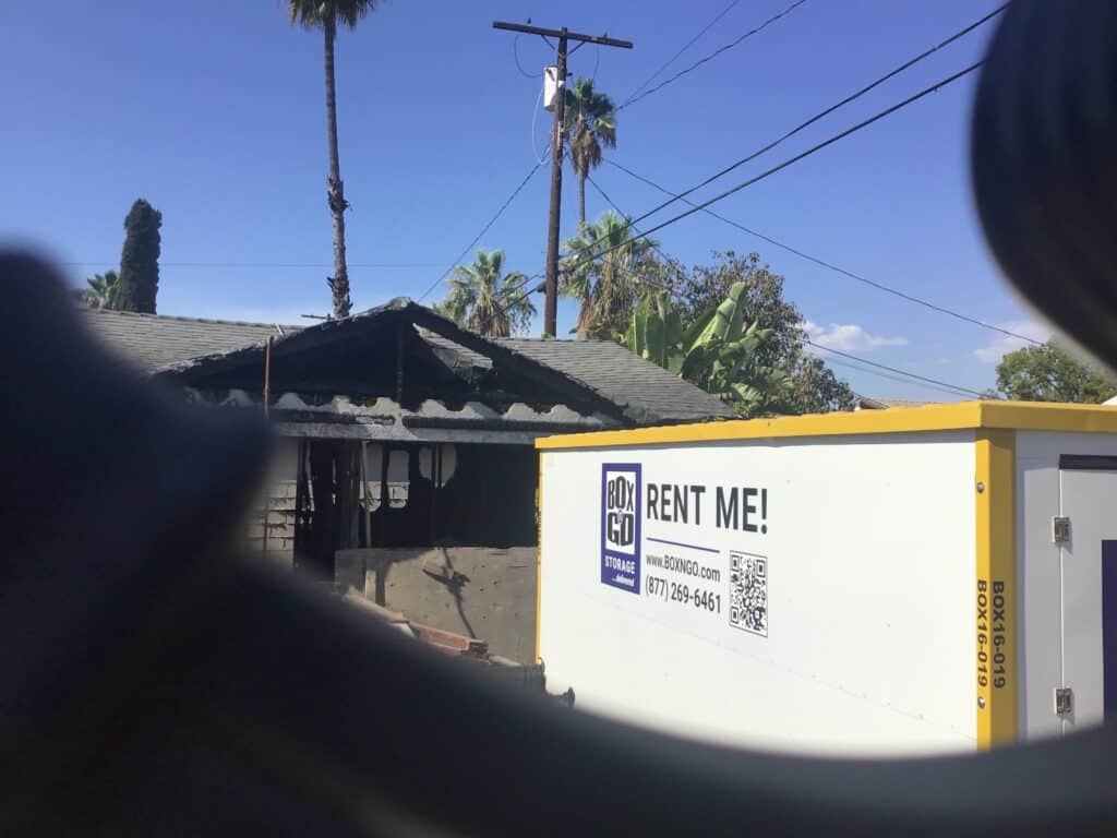 Storage Studio City CA container delivered for residential storage needs