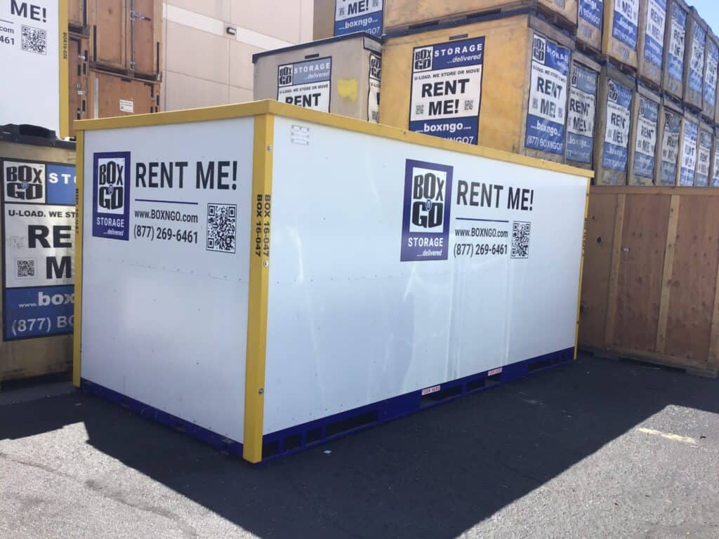 Agoura Hills self storage container with Box-n-Go branding