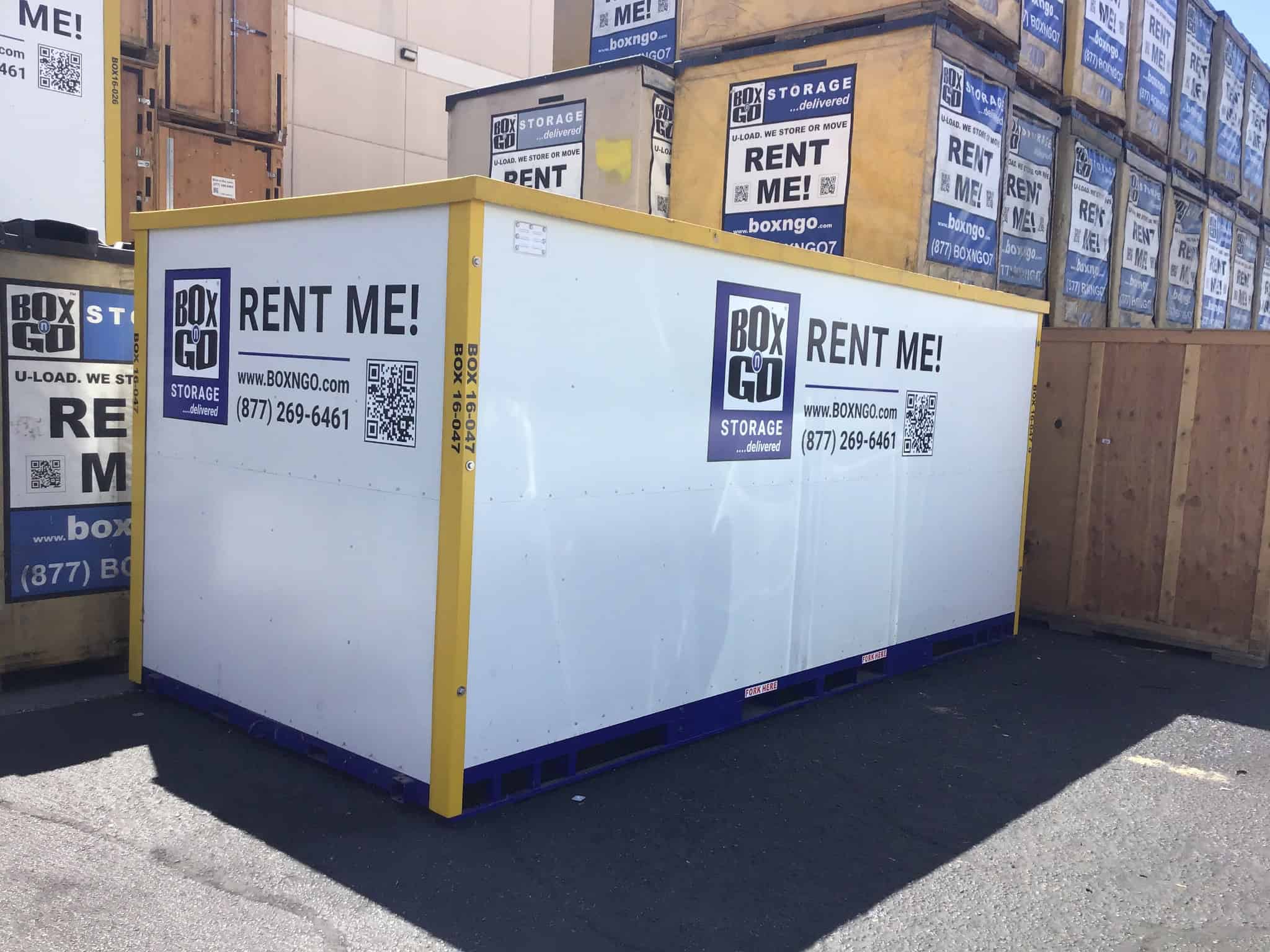 Self storage Canoga Park CA container with Box-n-Go branding