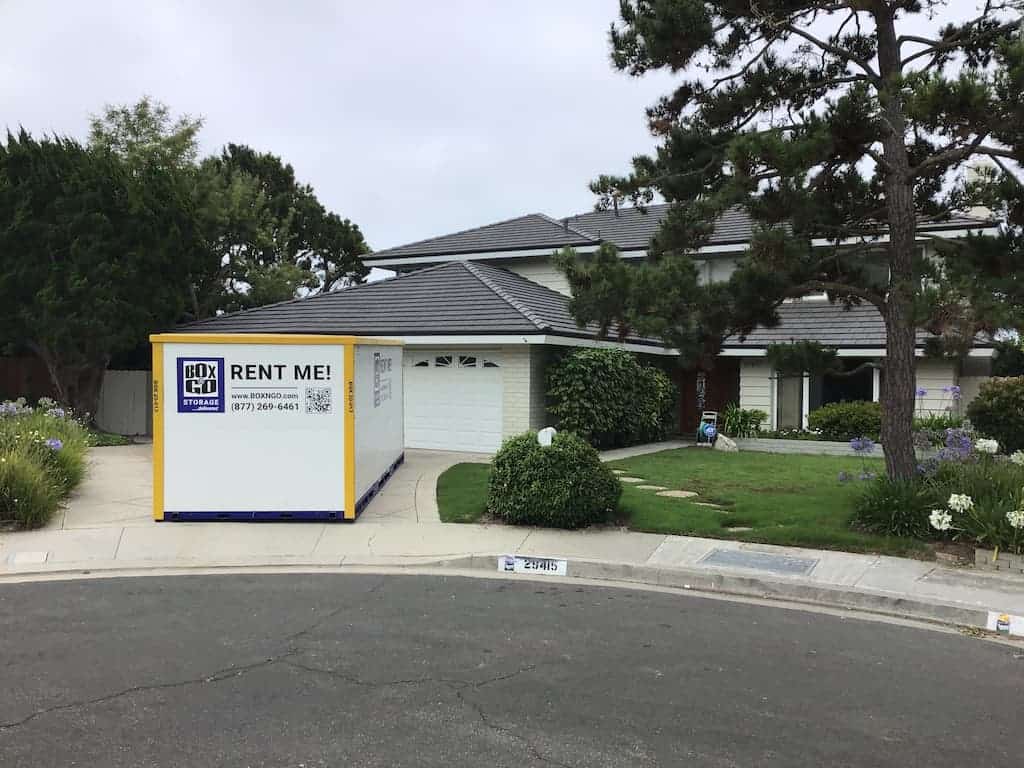 storage van nuys ca portable storage container placed at a residential location