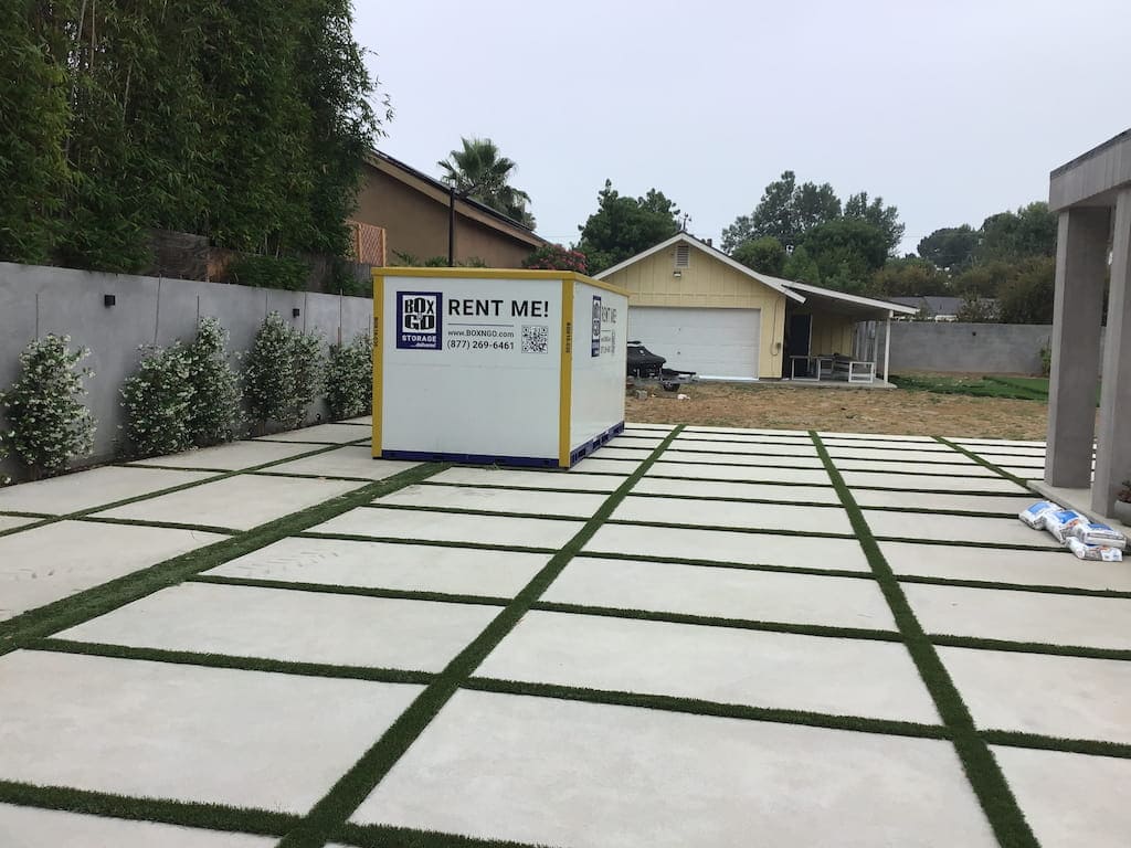 storage in tustin ground-level storage unit staged beside a home or apartment building