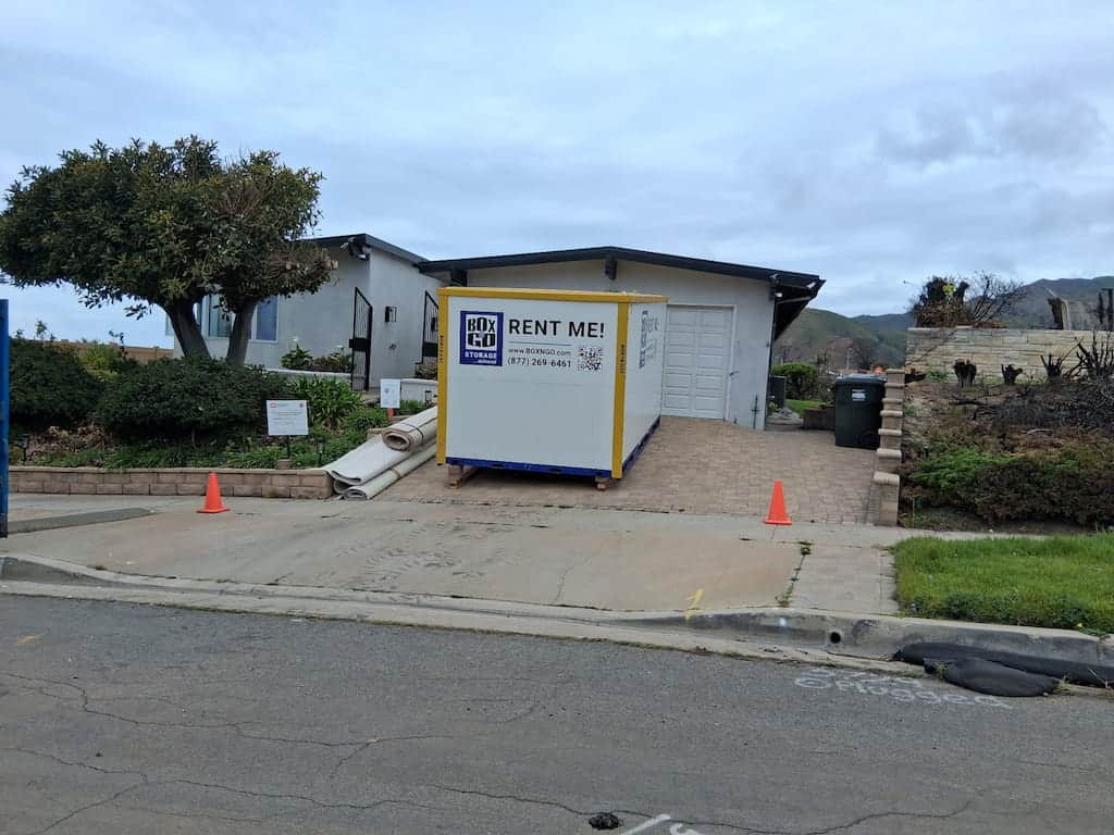 storage units in newport beach ca portable storage unit staged near the residence for easy drop-off and pickup