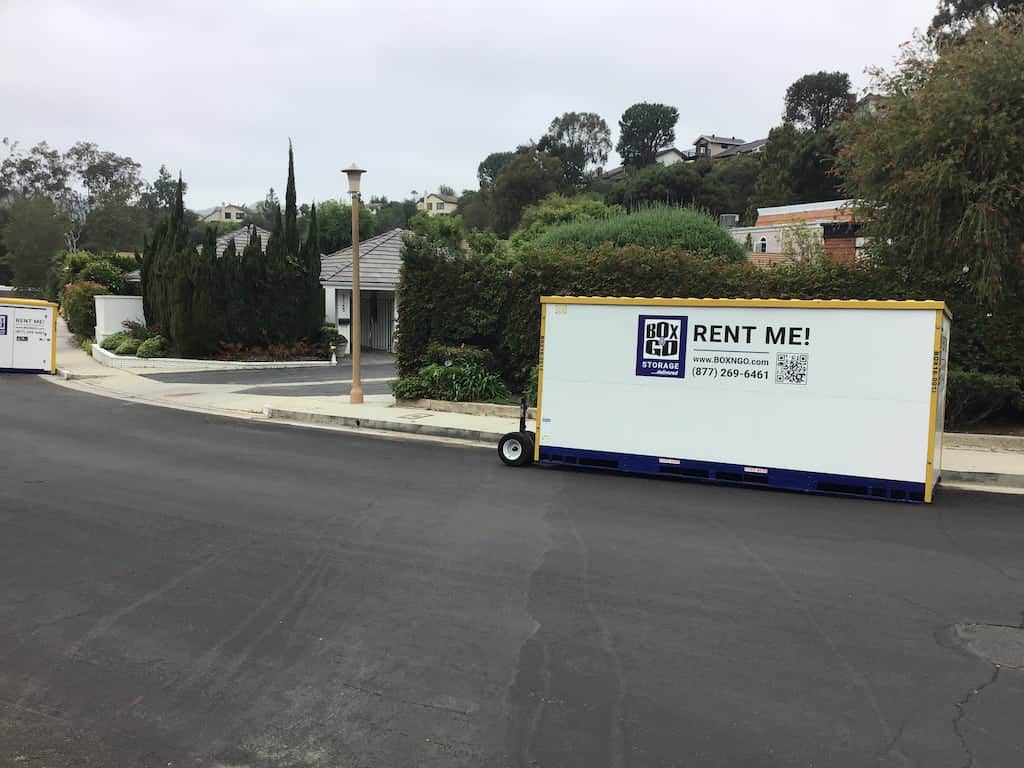 storage rosemead ground-level storage unit staged beside a home or apartment building