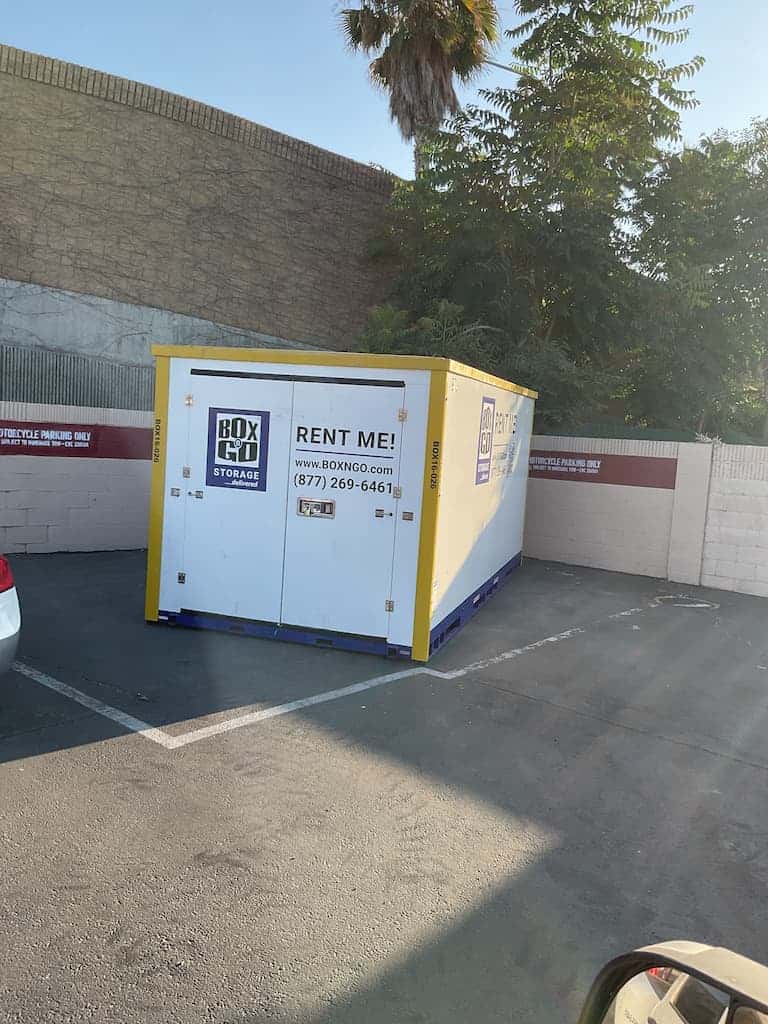 torrance self storage units portable storage container set curbside near residential parking